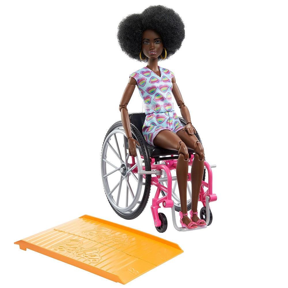 Barbie Fashionista Cadeira de Rodas Negra - Mattel