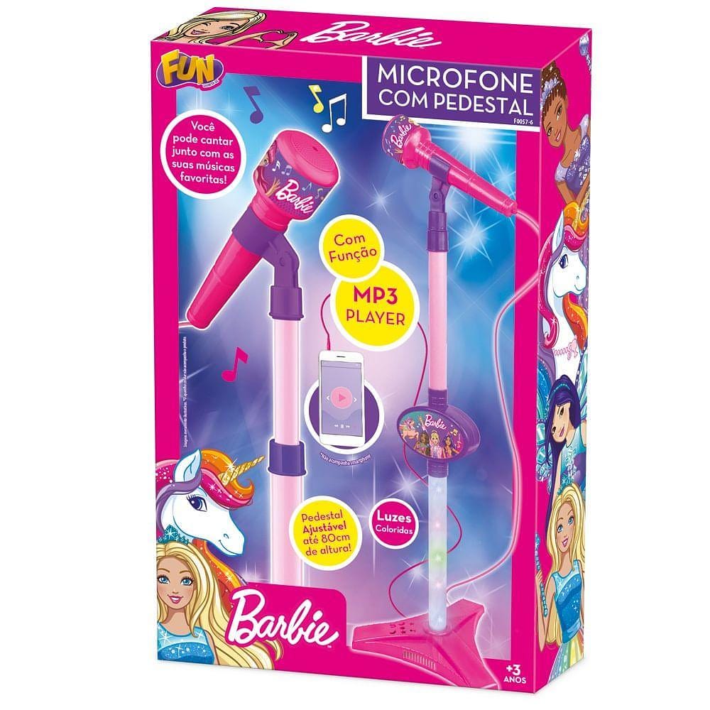 Barbie Microfone Dreamtopia Com Pedestal - Fun Divirta-se
