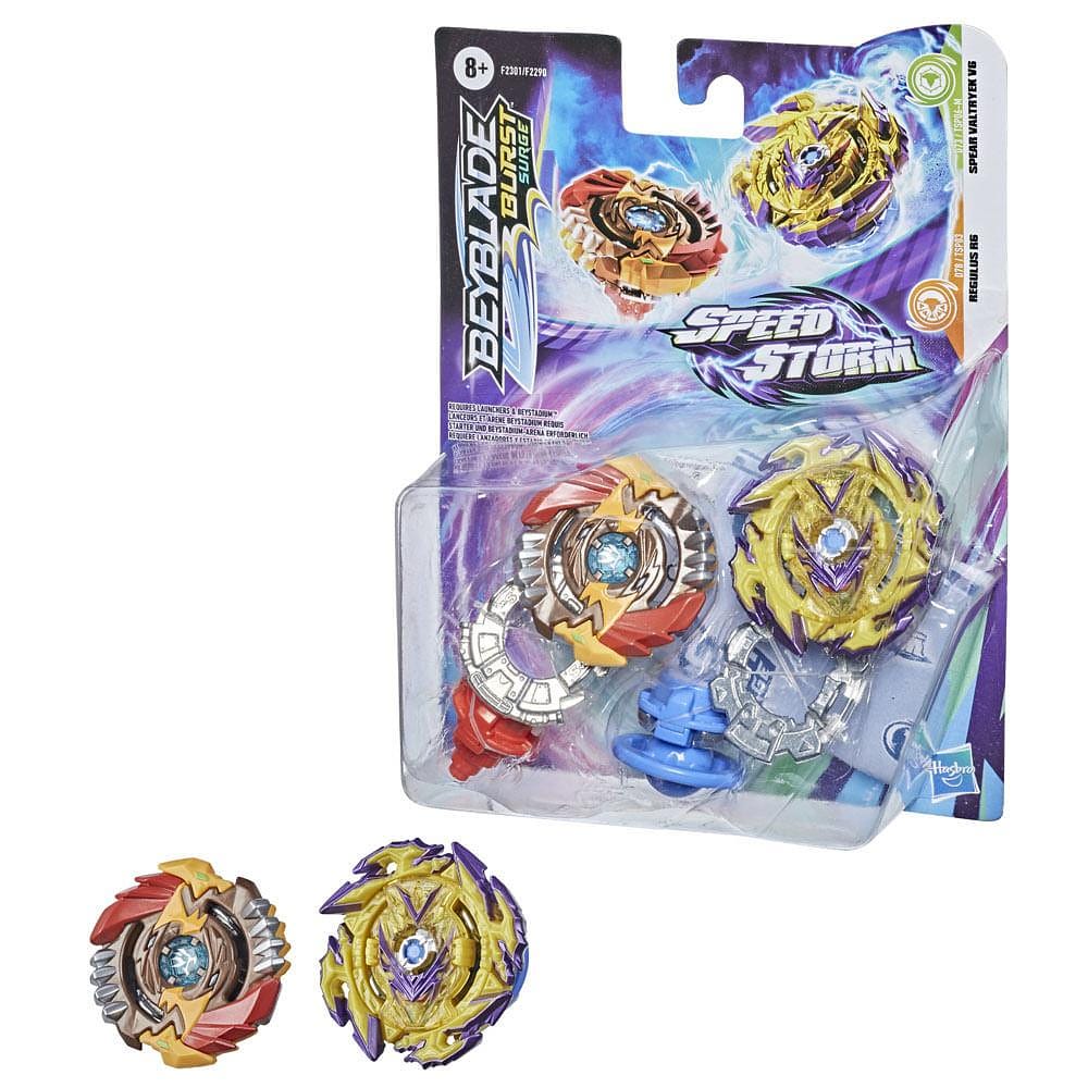 Beyblade Burst Surge Speedstorm Valtryek e Regulus - Hasbro