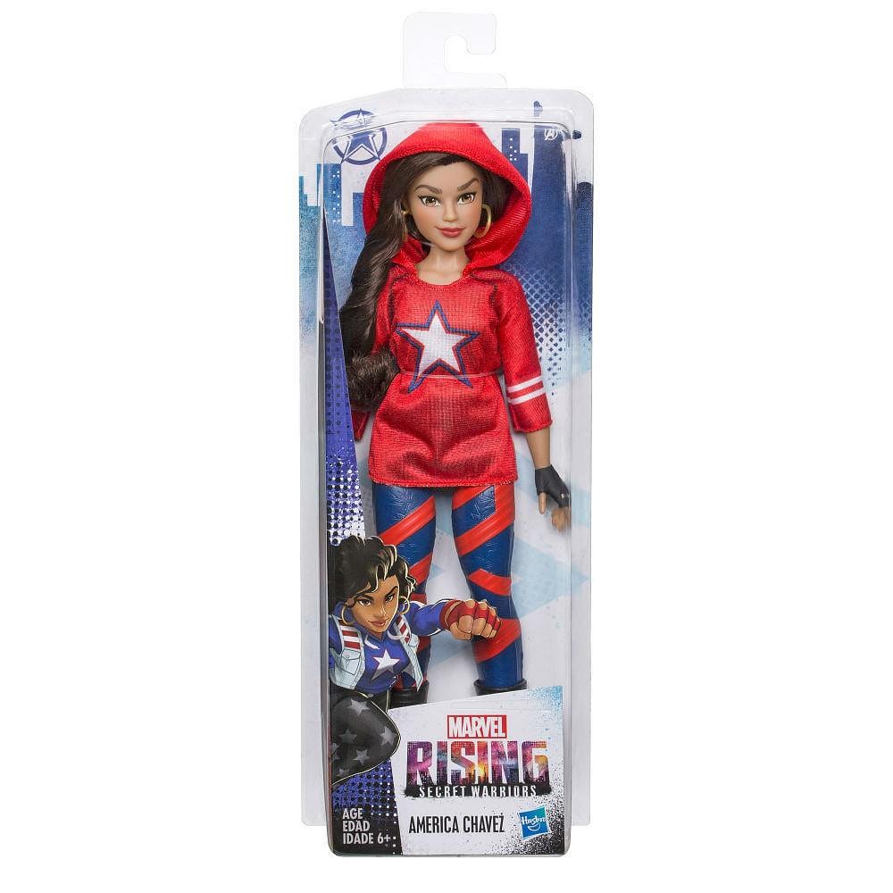 Boneca Marvel Rising Secrets America Chavez - Hasbro