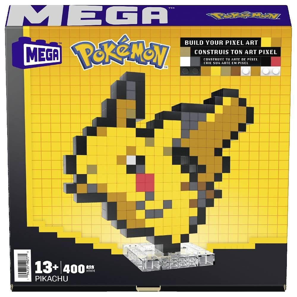 Pokémon Conjunto de Construção Mega Pikachu Pixel - Mattel
