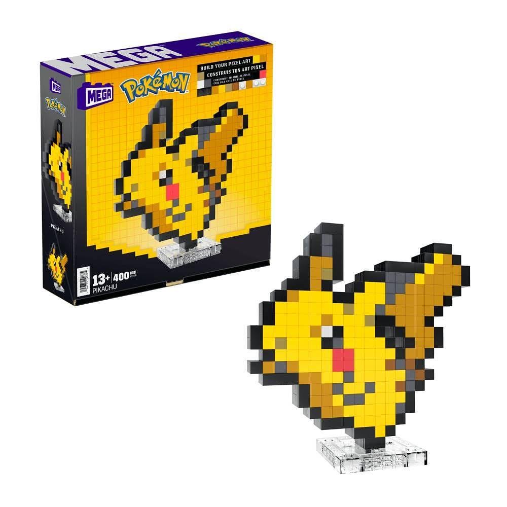 Pokémon Conjunto de Construção Mega Pikachu Pixel - Mattel