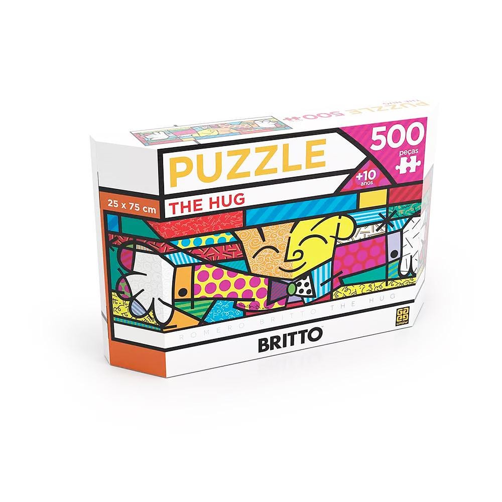 Puzzle 500 peças Panorama Romero Britto The Hug - Grow