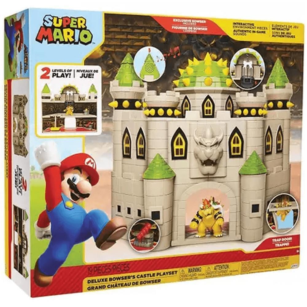Super Mario Playset Deluxe Bowser's Castelo - Candide