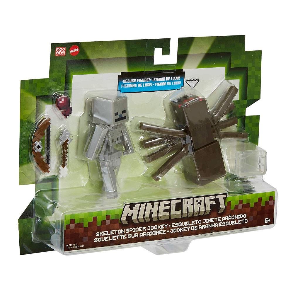 Minecraft Pacote Esqueleto e Aranha - Mattel