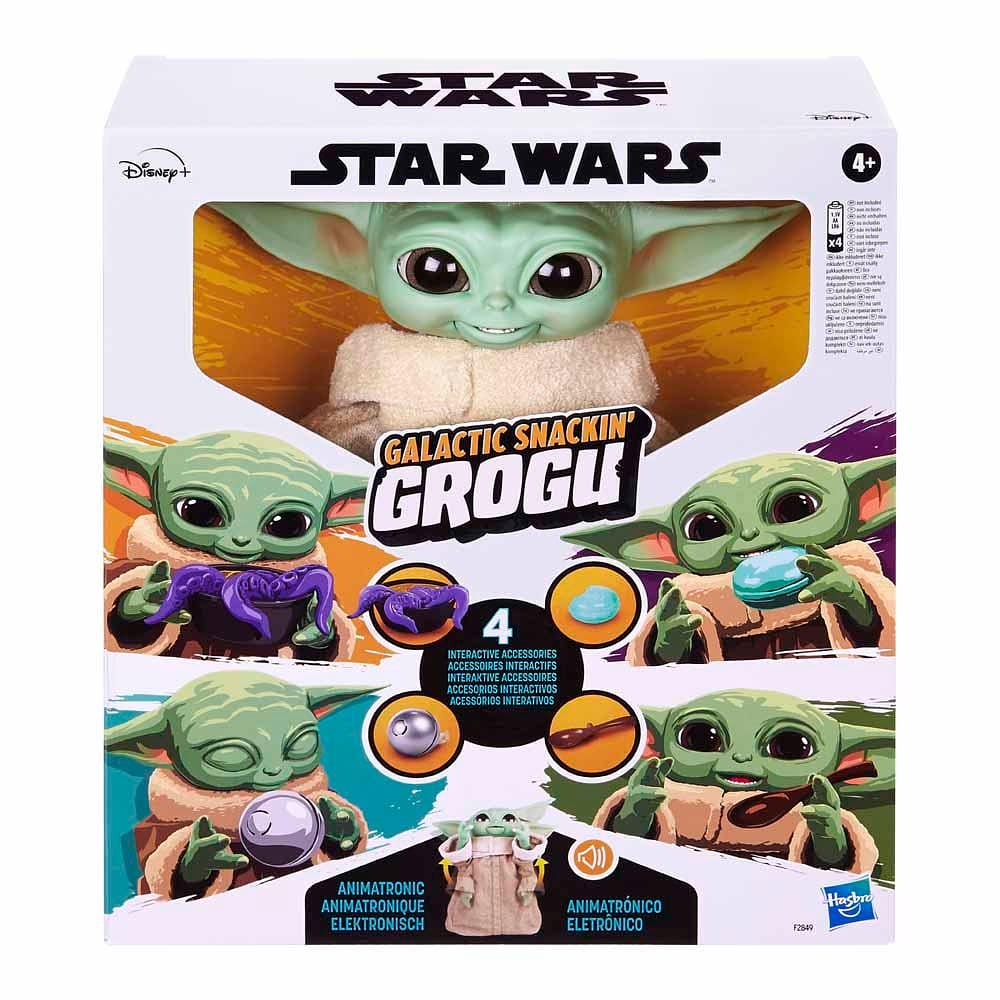 Star Wars Galactin Snackin Grogu Baby Yoda 23 Cm - Hasbro