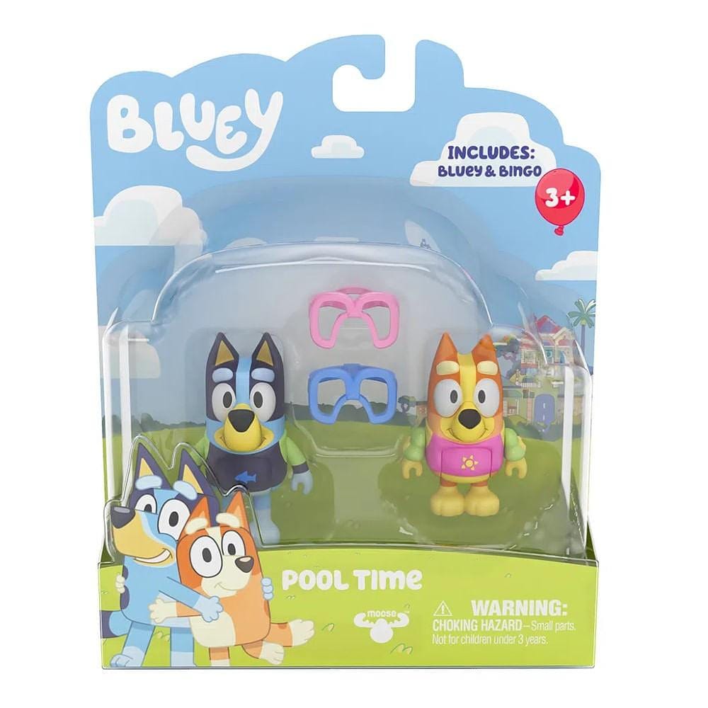 Bluey Story Pack 2 Personagens Pool Time - Candide