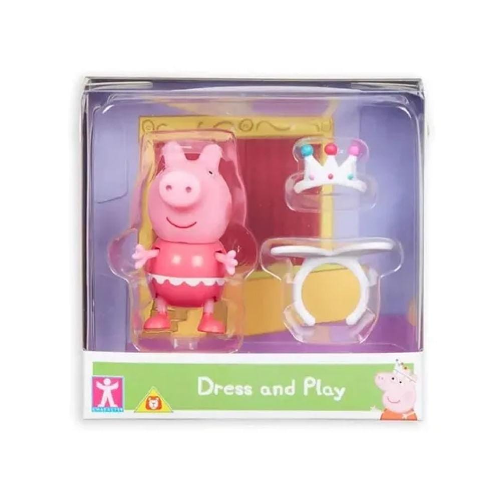 Mini Figura Com Roupinha Peppa Pig Freddy Armadura - Sunny
