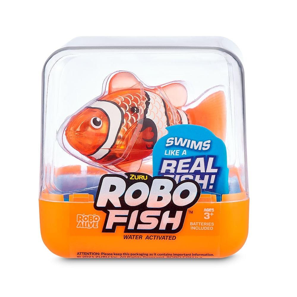 Robô Alive Fish Laranja - Fun Divirta-se