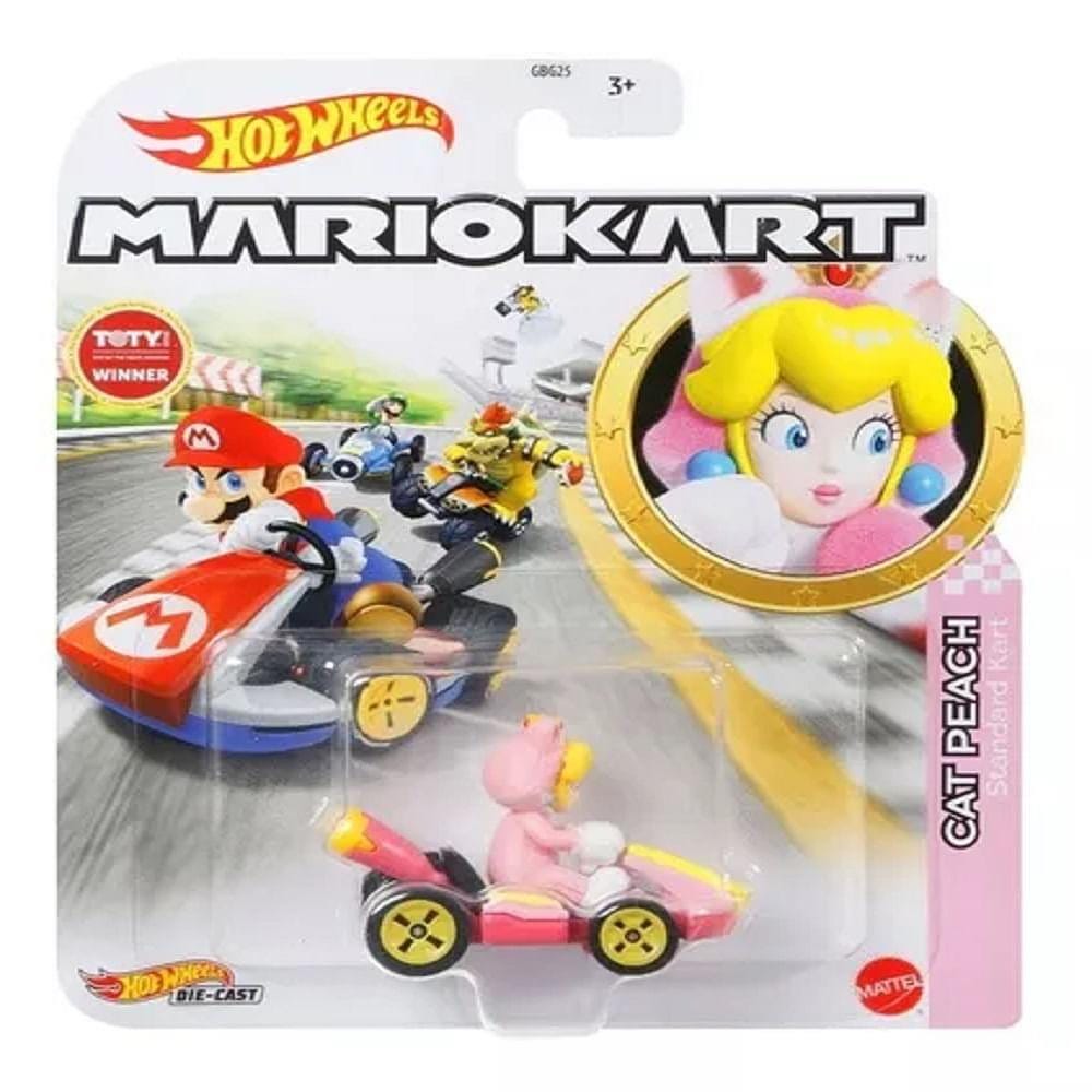 Hot Wheels Mario Kart Cat Peach - Mattel