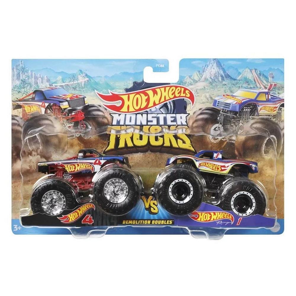Hot Wheels Monster Trucks Demolition Doubles com 2 - Mattel