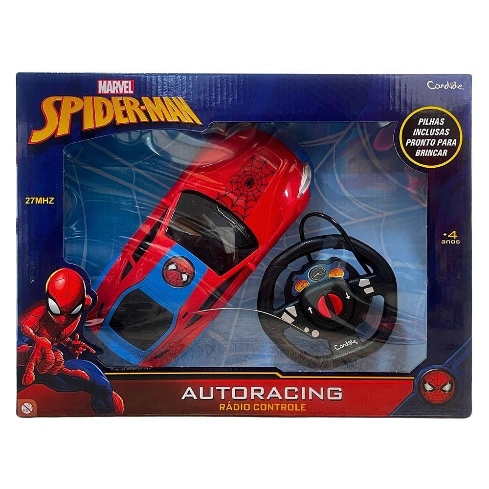 Carro Controle Remoto 3 Funções Spider Man - Candide