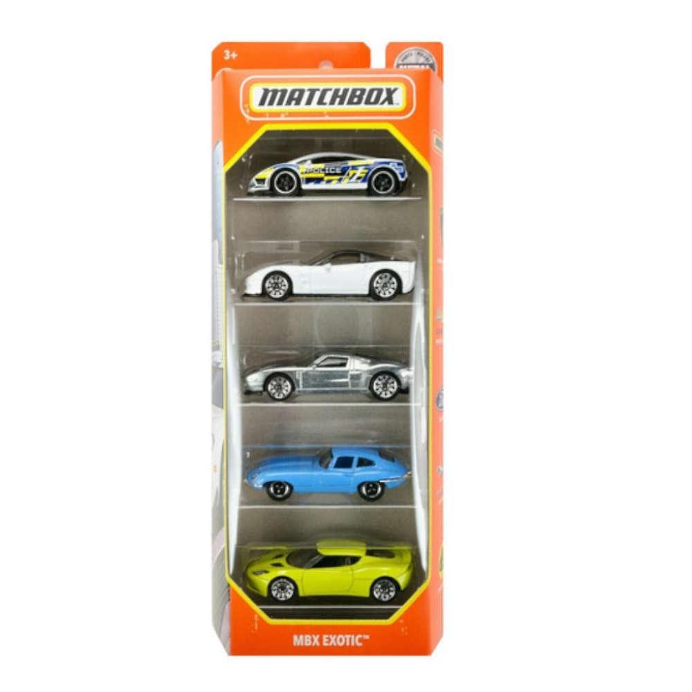 Carros Exóticos MatchBox Com 5 Carros - Mattel
