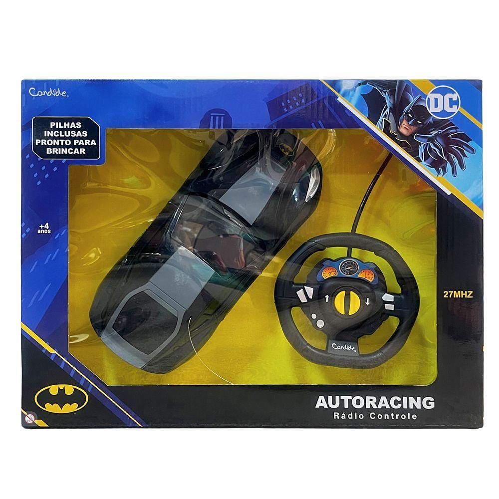Carro Controle Remoto 3 Funções Batman Autoracing - Candide