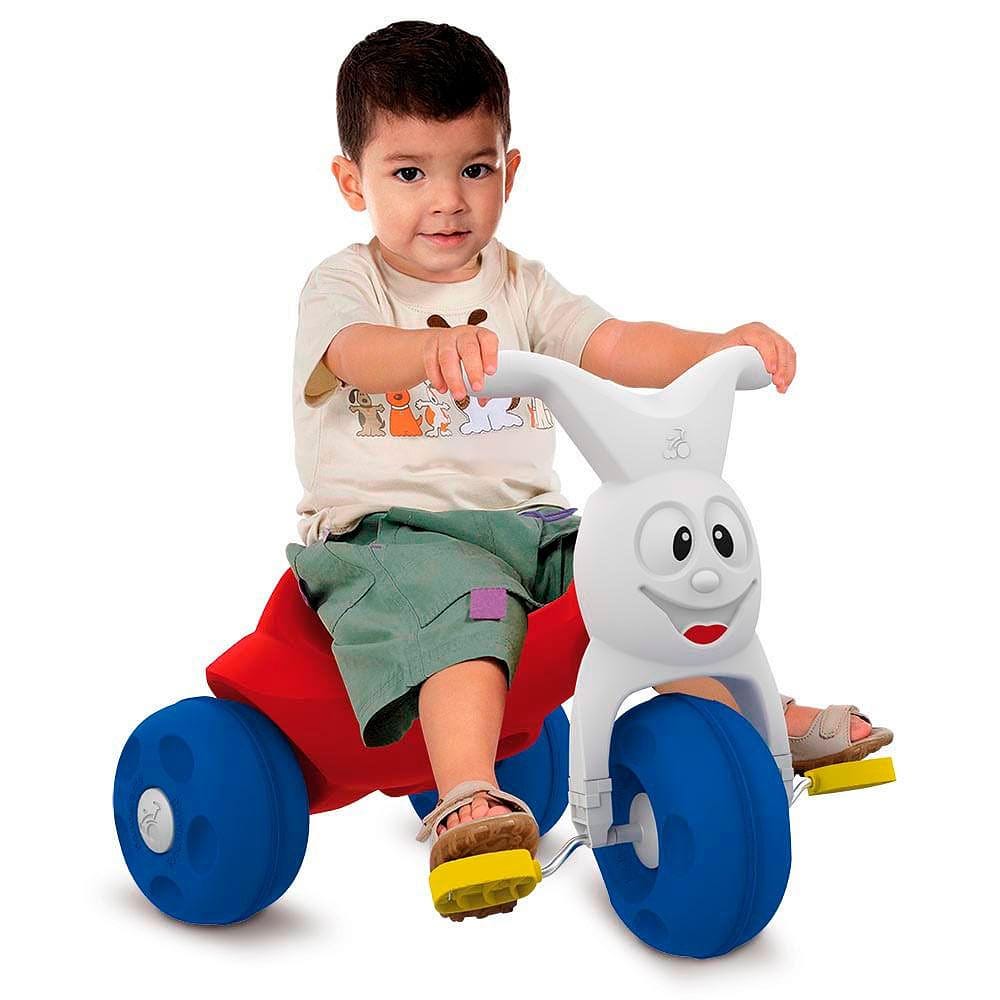 Triciclo Infantil Vermelho e Azul - Bandeirante