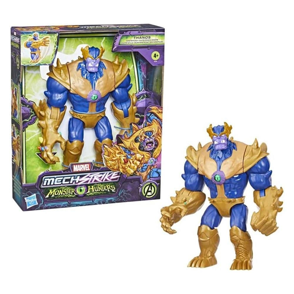 Boneco Marvel Mech Strike Thanos Monster Hunters - Hasbro