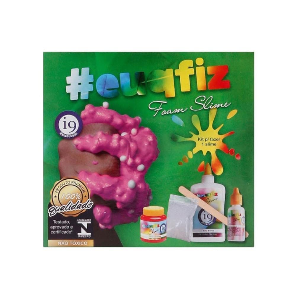 #EUQFIZ Slime Kit Foam Slime Bolinhas Isopor - I9 Brinquedos