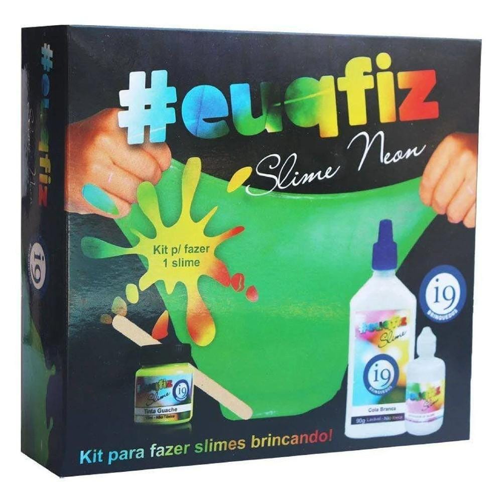 #EUQFIZ Slime Kit 1 Neon Slime - I9 Brinquedos