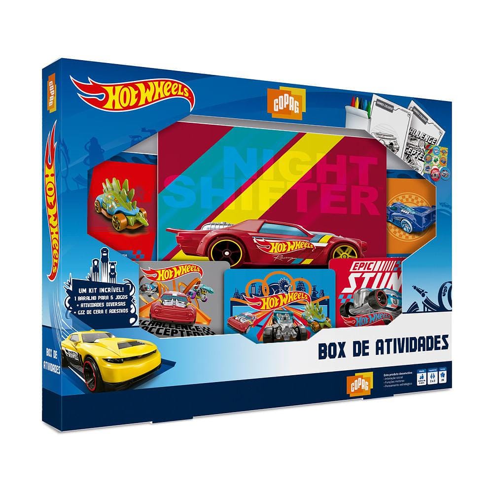 Hot Wheels Box de Atividades - Copag