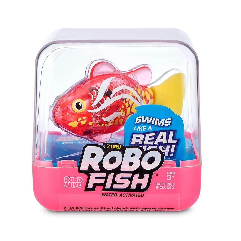 Robô Alive Fish Nada de Verdade Rosa - Fun Divirta-se