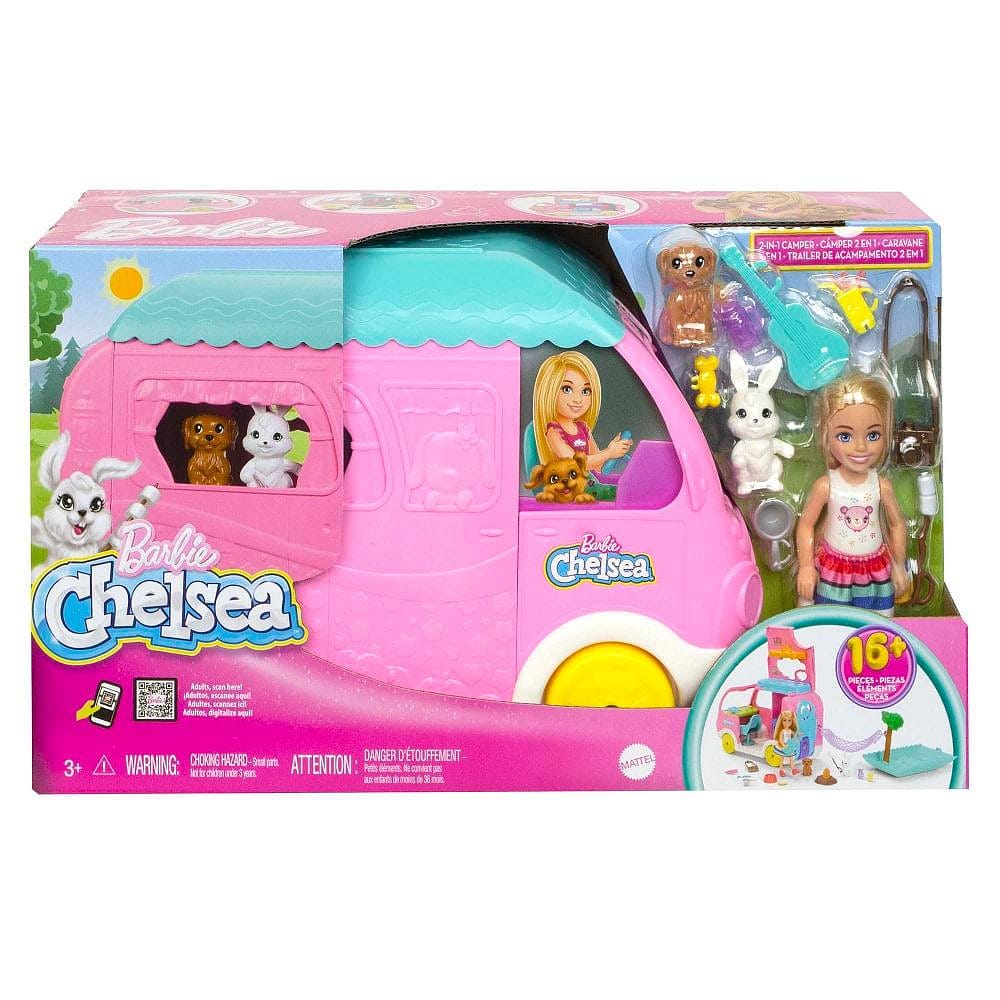 Barbie Chelsea 2 em 1 Acampamento - Mattel