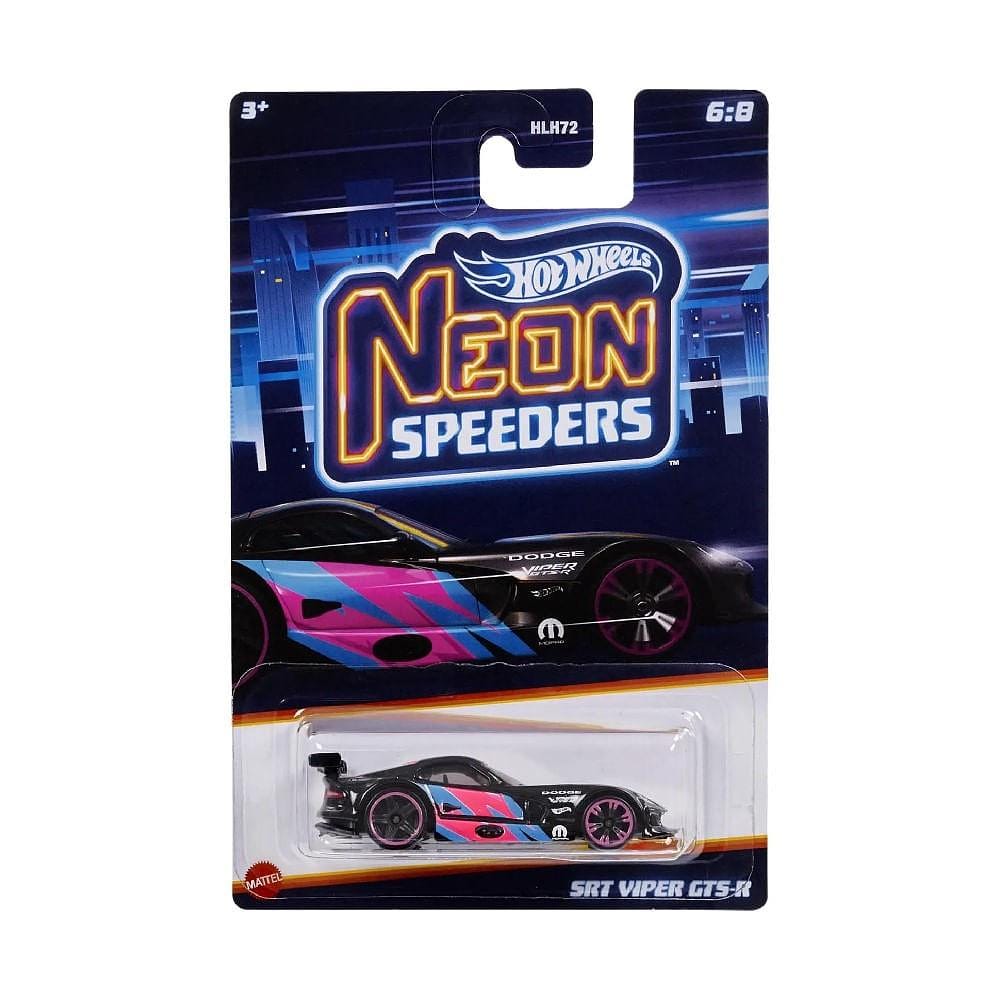 Hot Wheels Neon Speeders SRT Viper GTS-R - Mattel