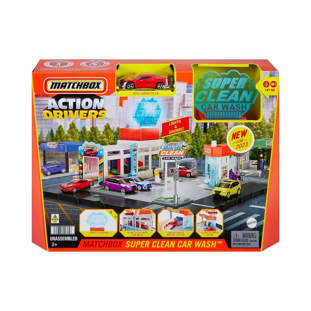 Matchbox Playset Ação de Lavagem de Carro - Mattel