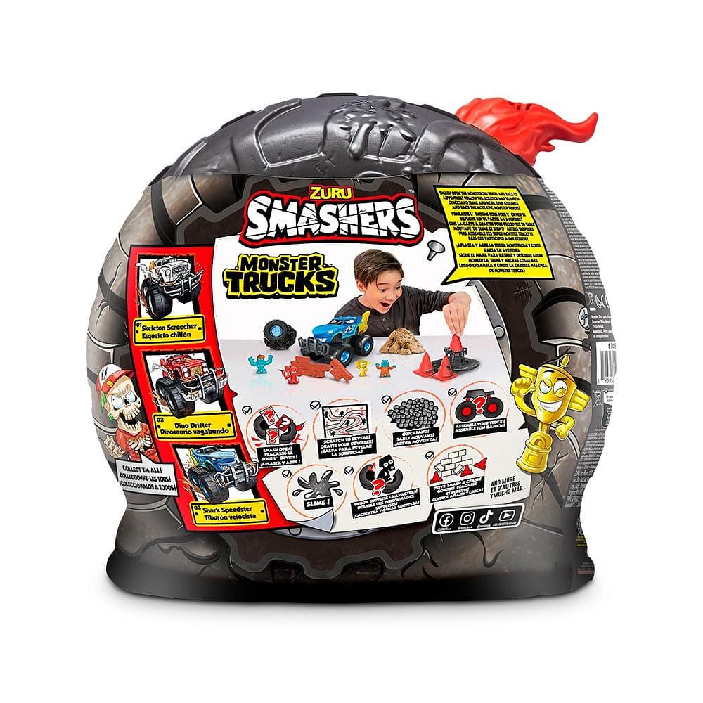Smashers Monster Truck Vermelho Série 1 - Fun Divirta-se