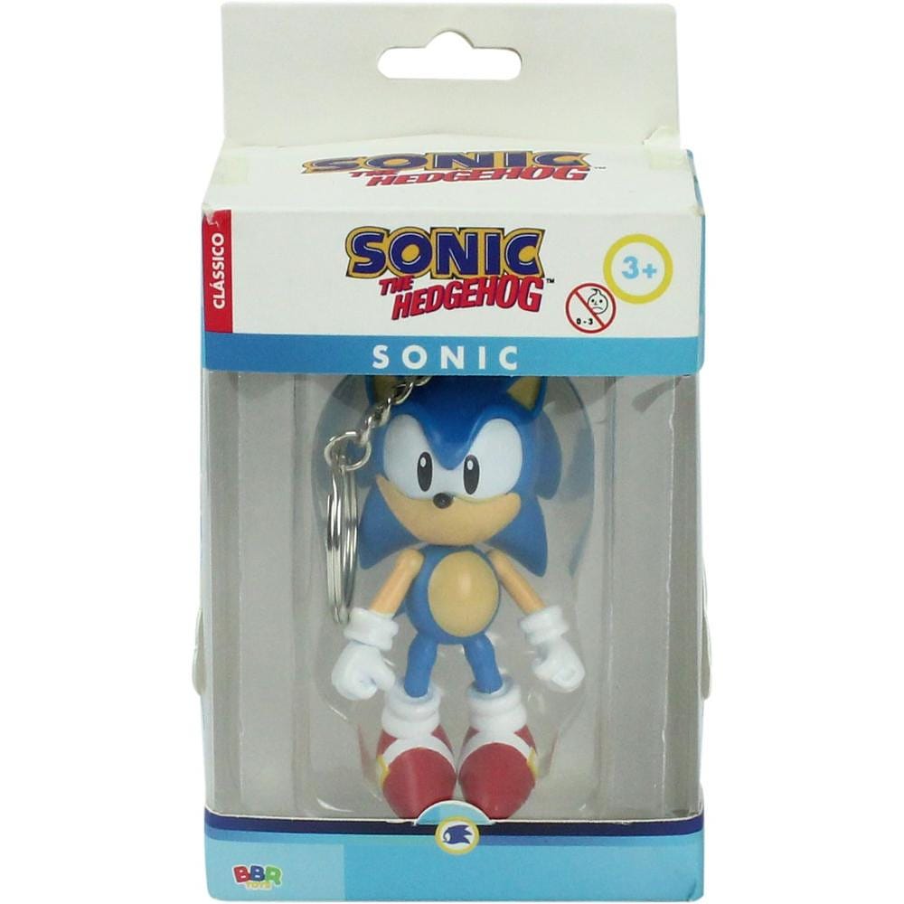 Chaveiro 3D Sonic Clássico - BBR Toys