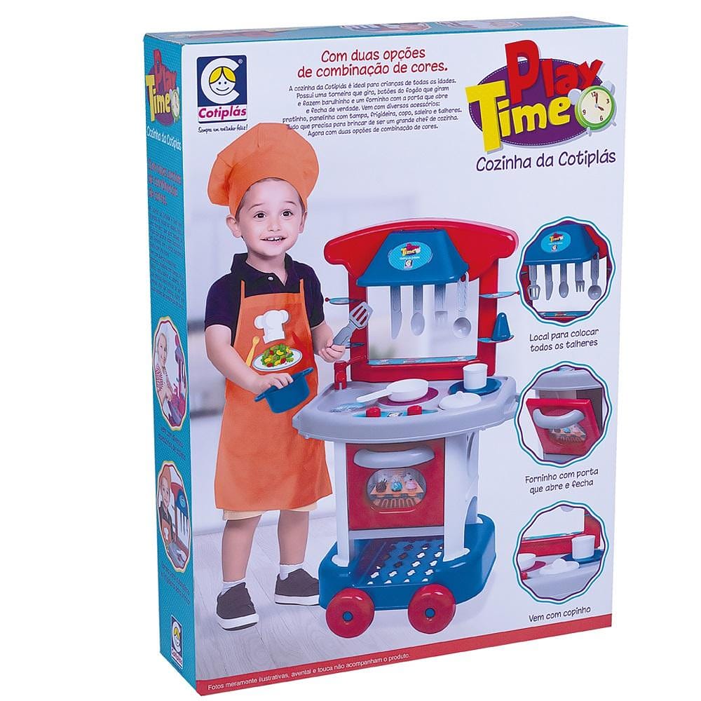Cozinha Infantil Play Time Menino - Cotiplás