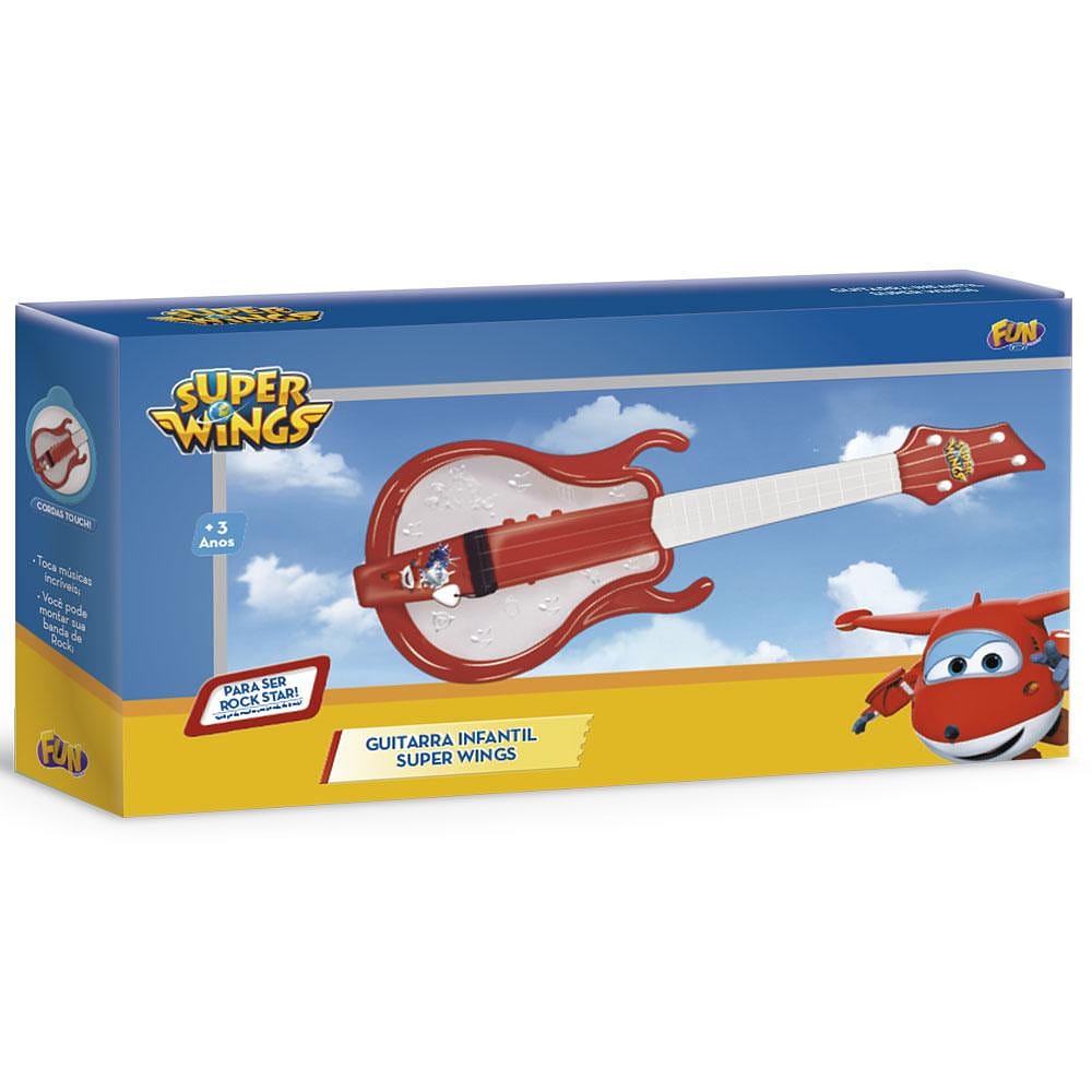 Guitarra Infantil Super Wings - Fun Divirta-se