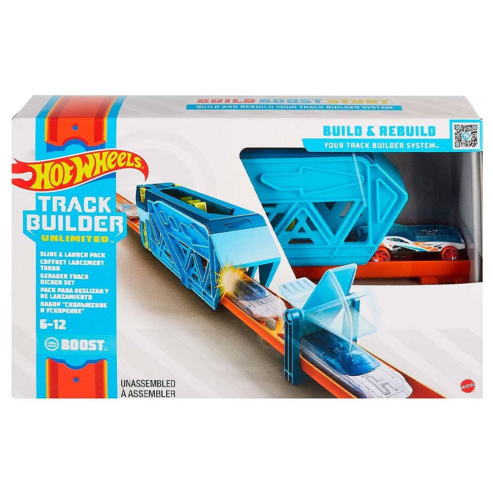 Hot Wheels Track Builder Lançador com Pista de Impulso - Mattel