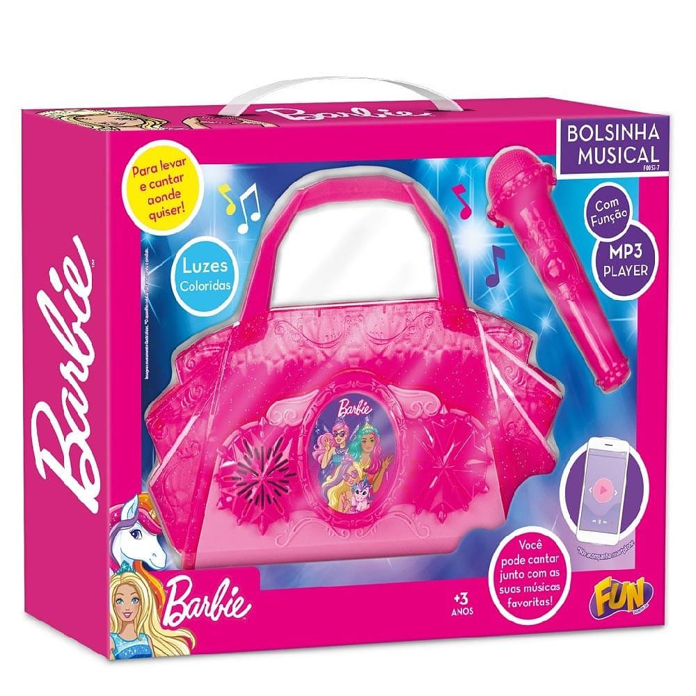 Barbie Bolsa Musical Dreamtopia Função MP3 - Fun Divirta-se