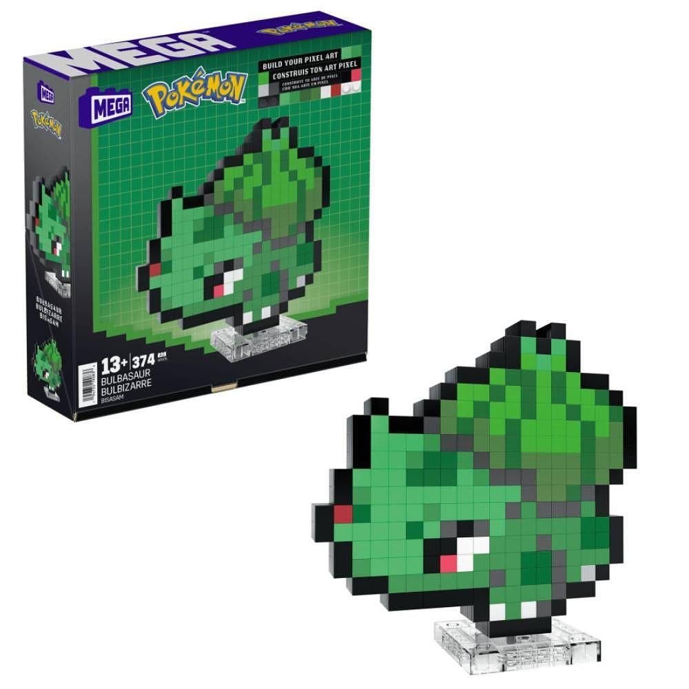 Pokémon Conjunto de Construção Mega Bulbasaur Pixel - Mattel