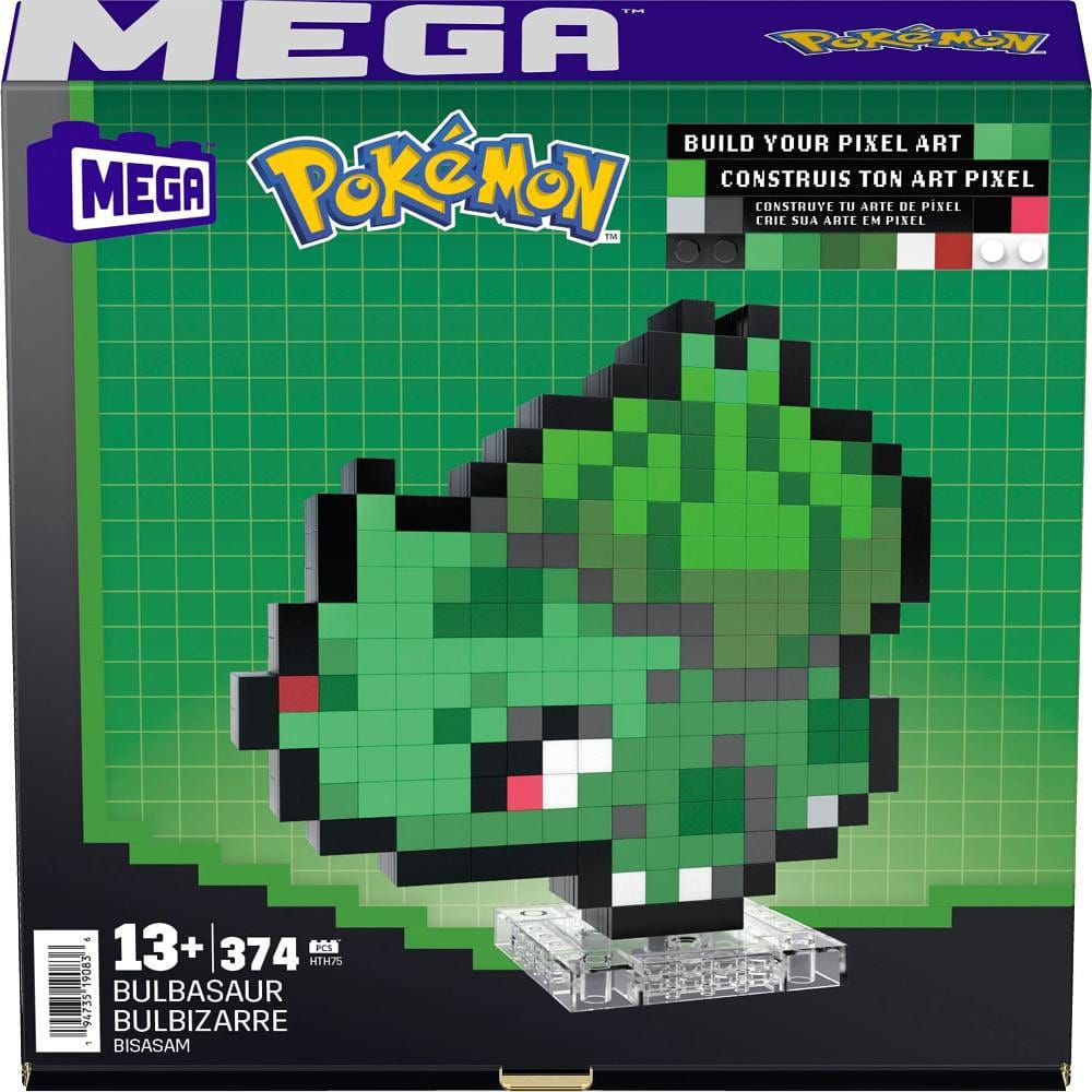Pokémon Conjunto de Construção Mega Bulbasaur Pixel - Mattel