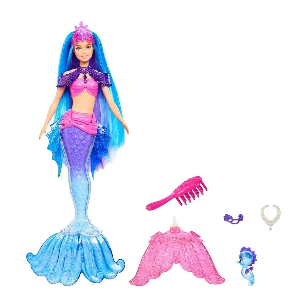 Barbie Sereia Power Cabelo Azul com Acessórios - Mattel