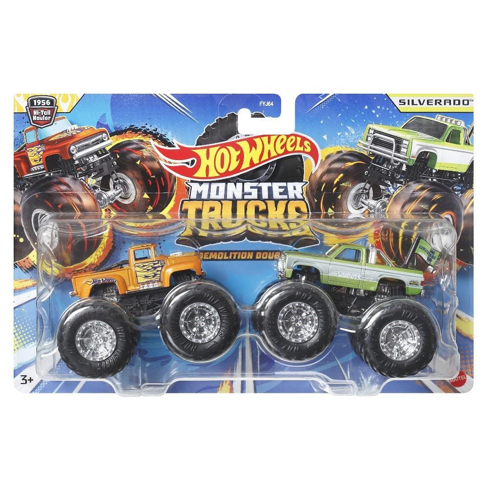 Hot Wheels Monster Trucks Hi-Tail e Silverado - Mattel