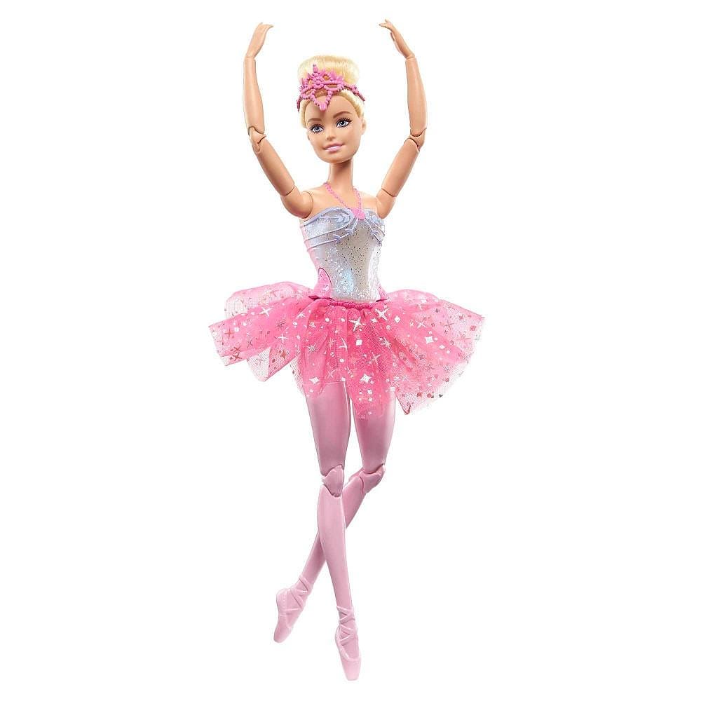 Barbie Bailarina Luzes Brilhantes Rosa - Mattel