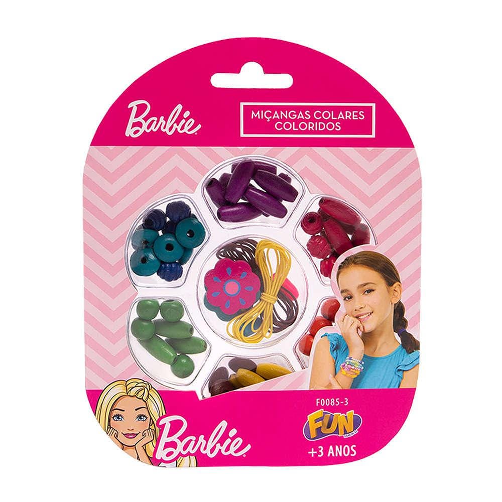 Kit Miçangas Barbie Colares Florzinha - Fun Divirta-se