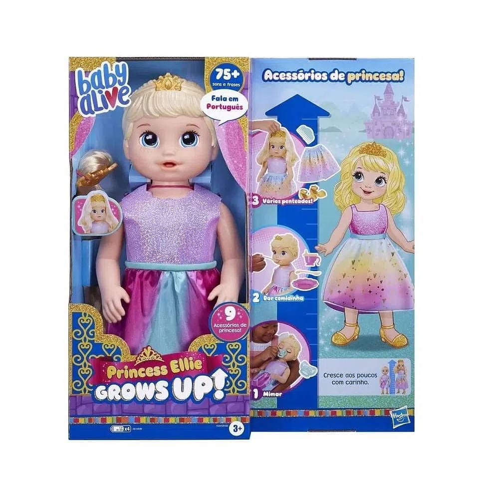 Boneca Baby Alive Princess Ellie Grows Up Loira - Hasbro