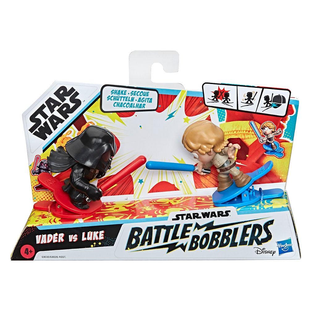 Mini Figuras Star Wars Battle Bobblers Luke Vs. Vader - Hasbro