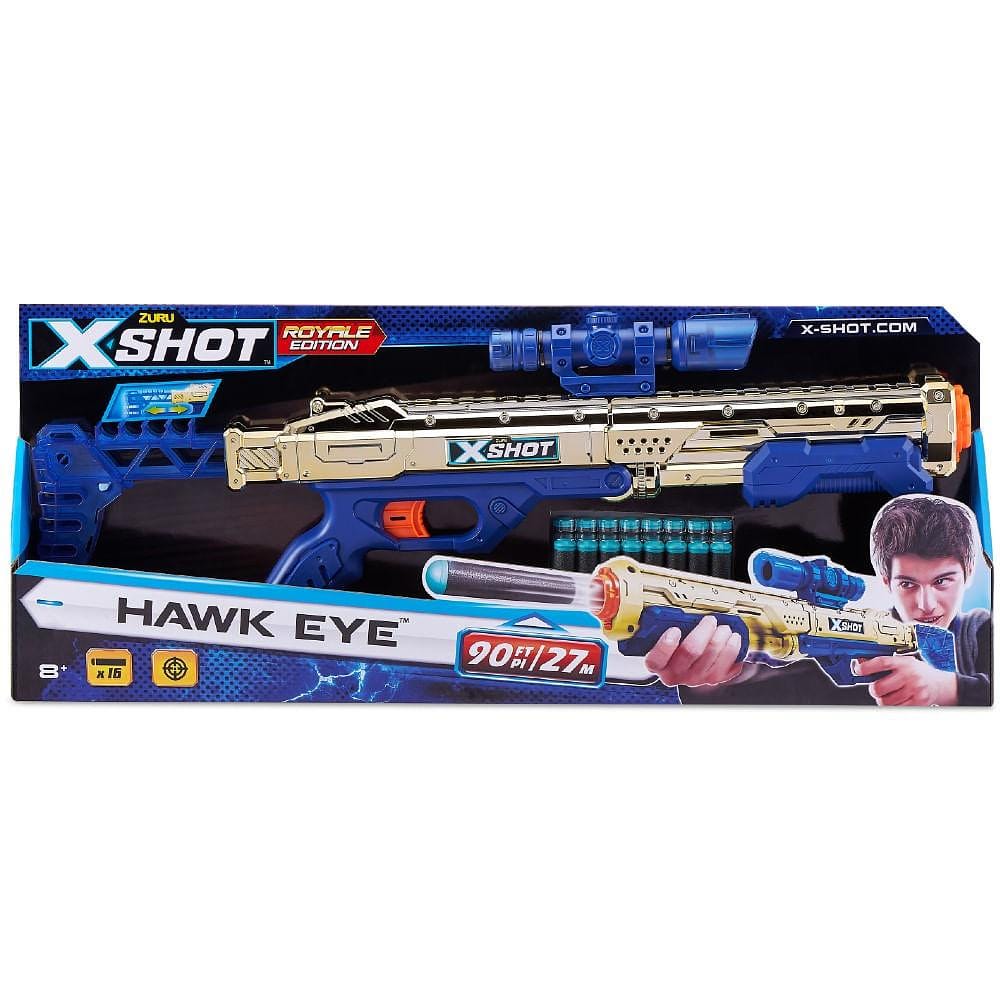 Lançador de Dardos X-Shot Dourada Hawk Eye - Candide