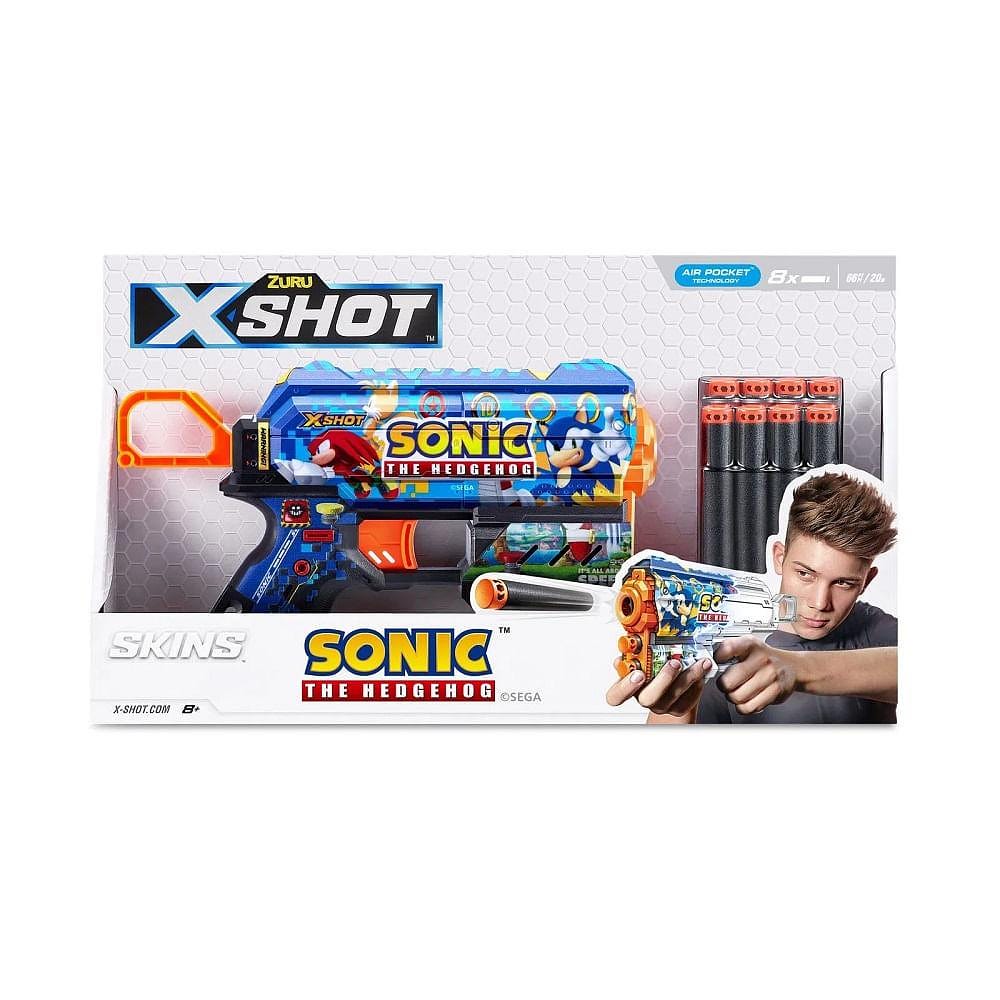 Lançador de Dardos X Shot Sonic Skins Flux - Candide