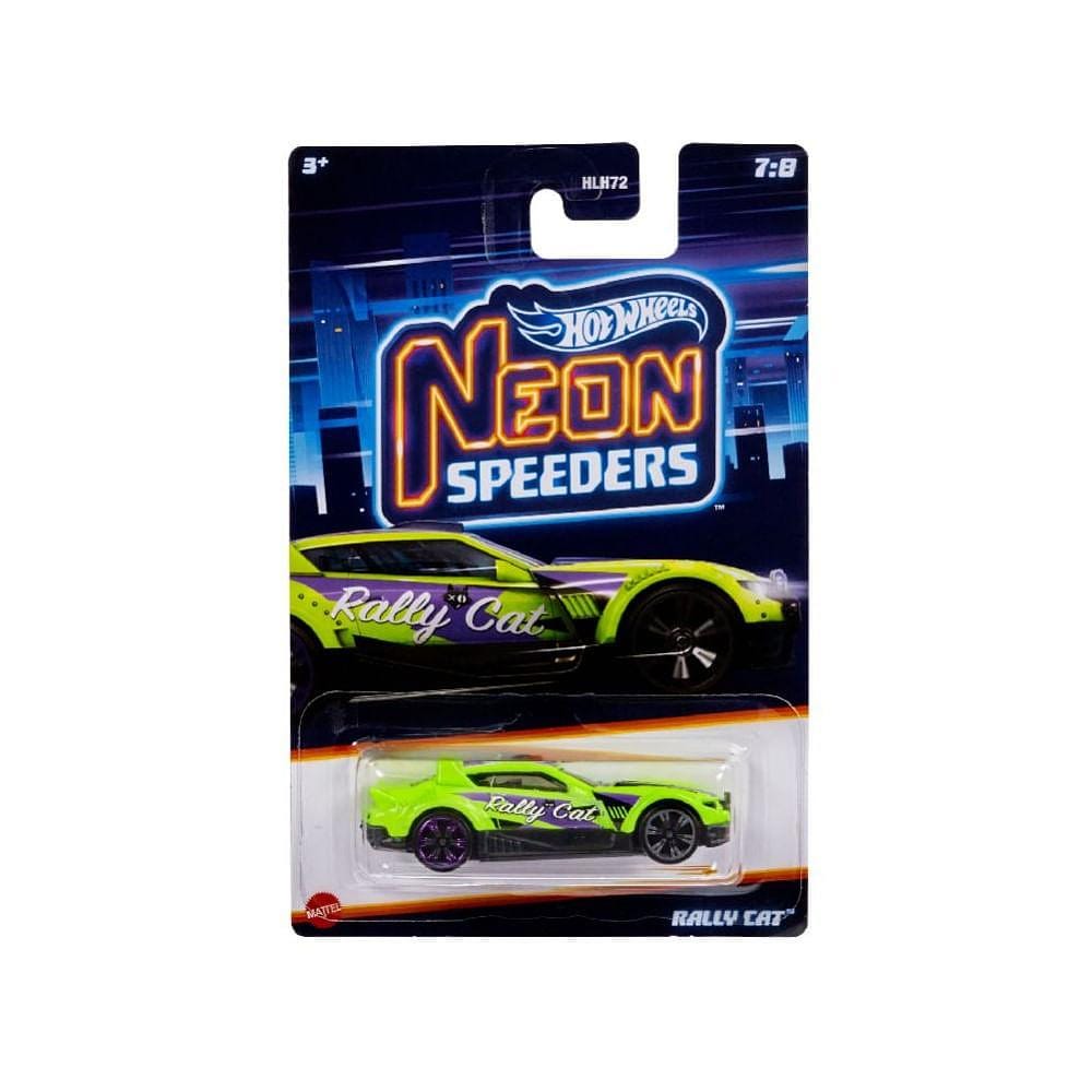 Hot Wheels Neon Speeders Rally Cat - Mattel