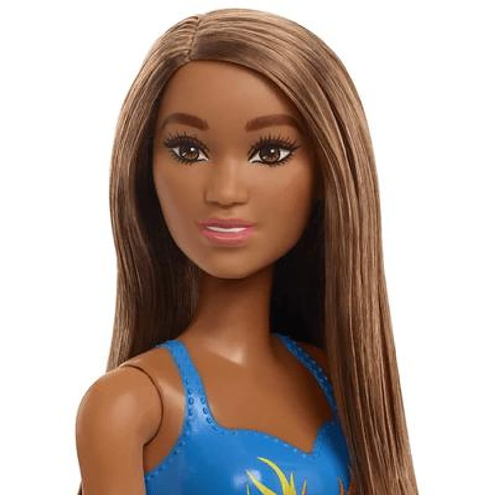 Barbie Roupa de Banho Azul com Rosas - Mattel
