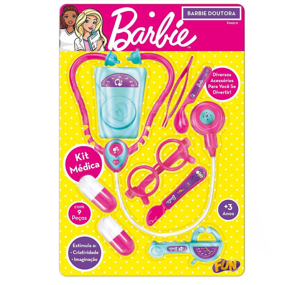 Barbie Kit Doutora Médica - Fun Divirta-se