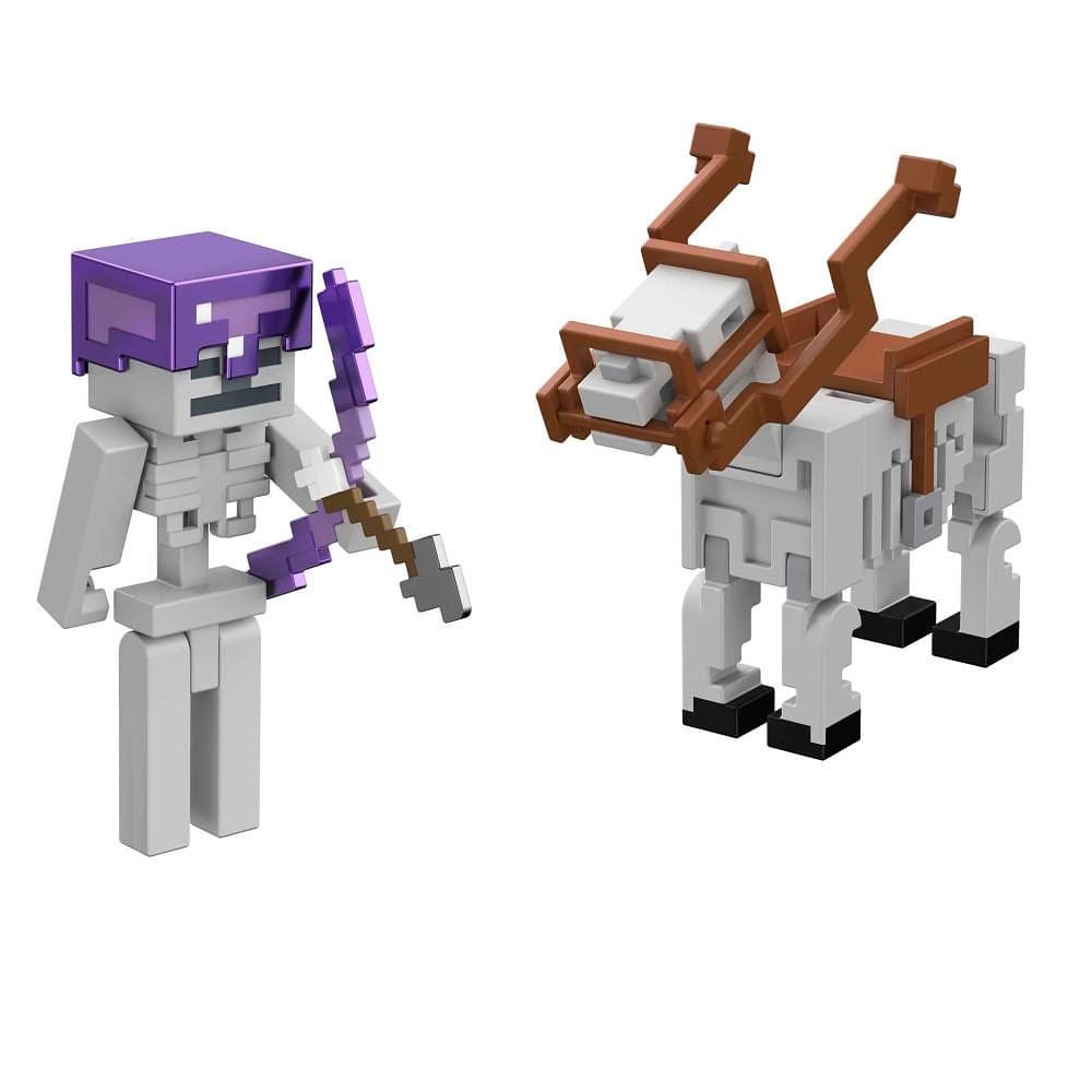 Minecraft Pacote Esqueleto e Cavalo - Mattel