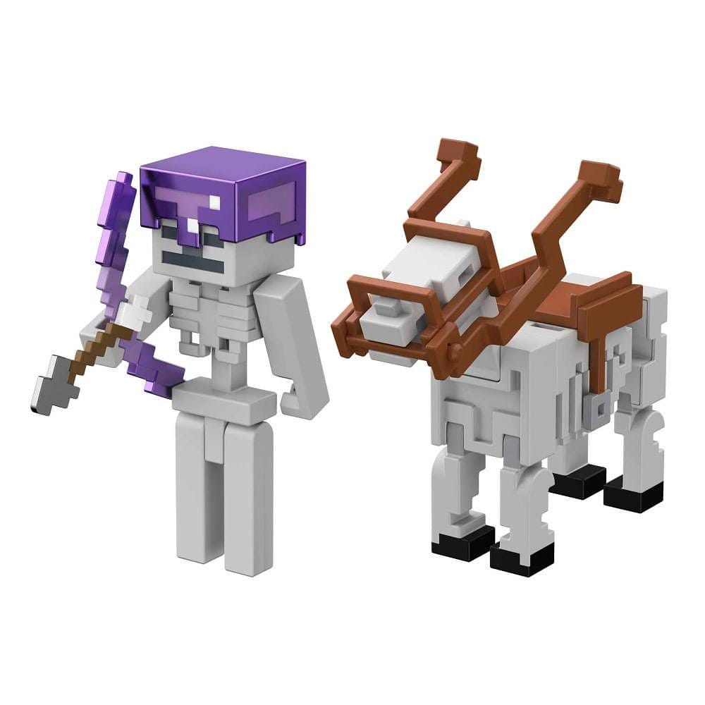 Minecraft Pacote Esqueleto e Cavalo - Mattel