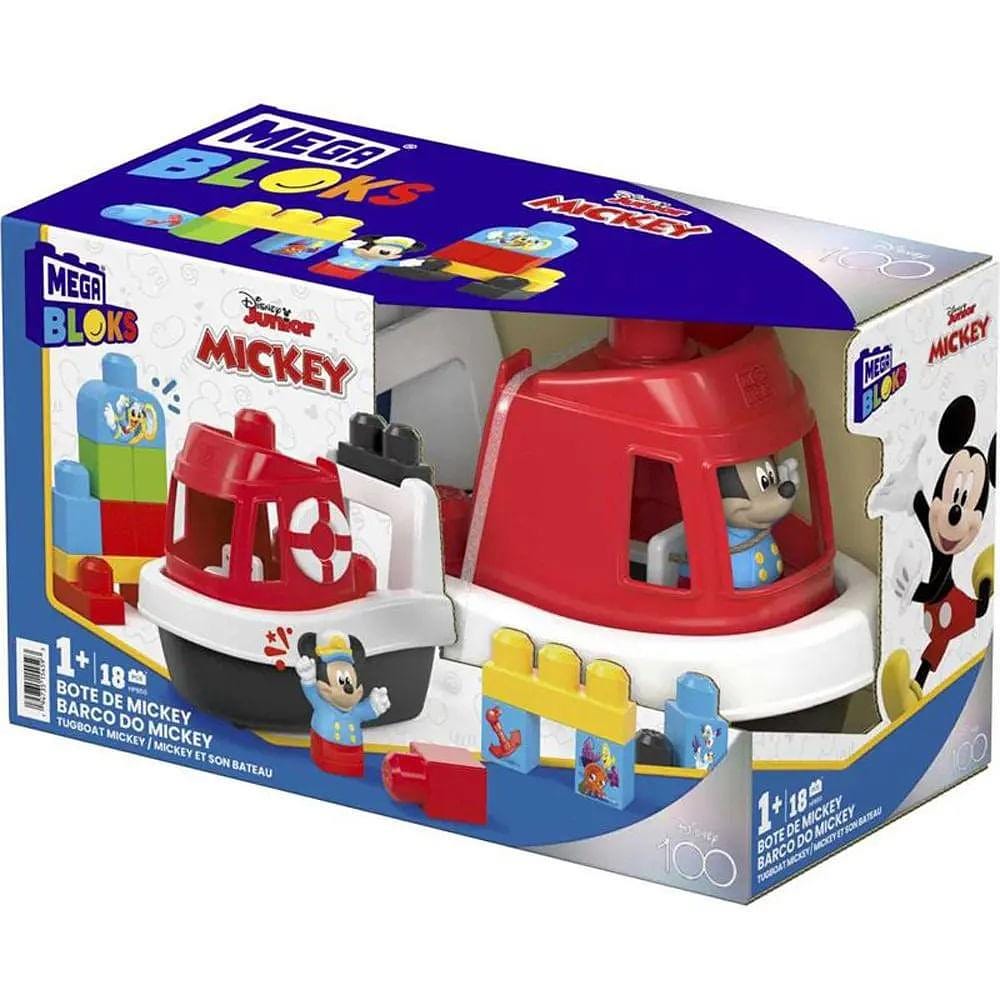 Mega Bloks Disney Jogo Construção Barco do Mickey - Mattel