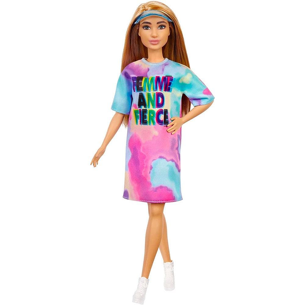 Barbie Fashionistas Loira Vestido Tie Dye - Mattel